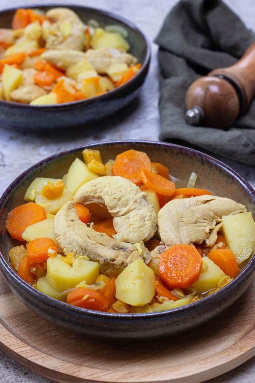 Tajine van aardappelen (mijotéstijl)